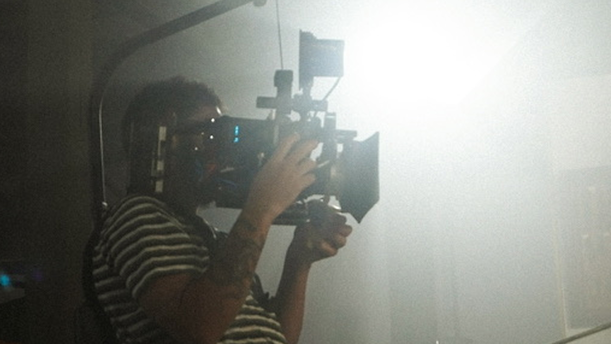 Eduardo Rosa — on set